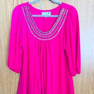 COMPLETELY ME Hot Pink Pullover Top